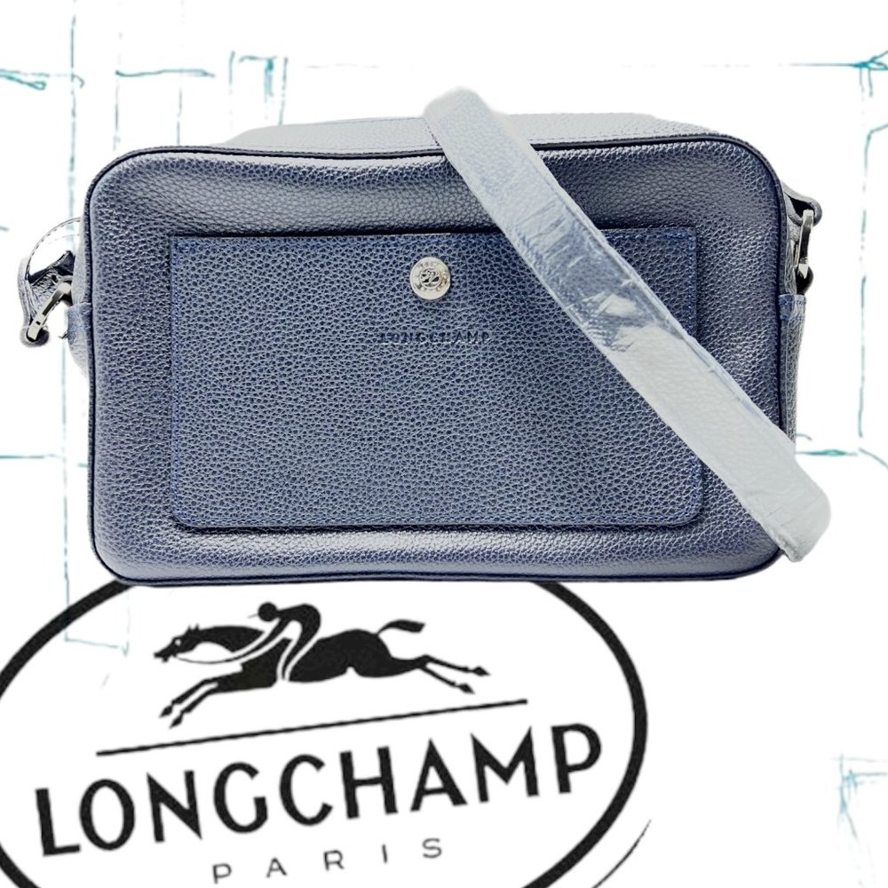 NEW Le Foulonne Leather Camera Crossbody Bag by LongChamp